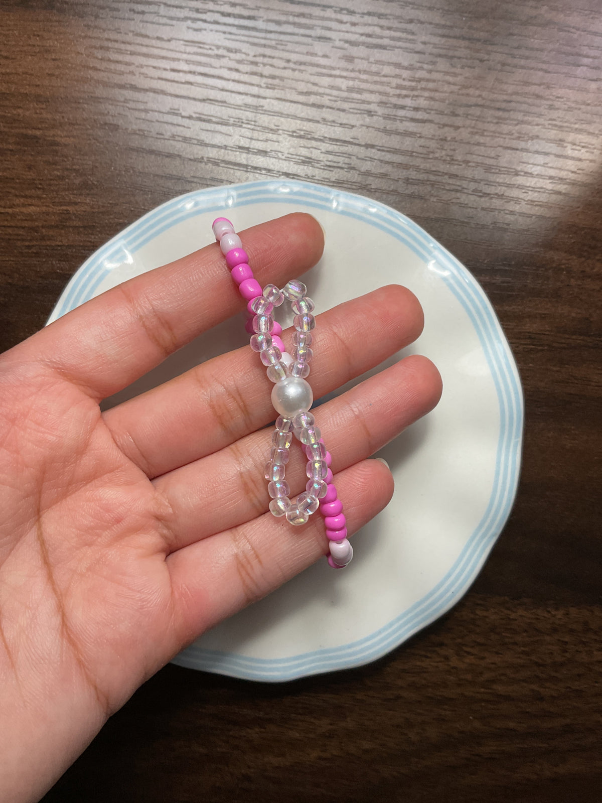 ✨seed bead bow bracelet✨🎀