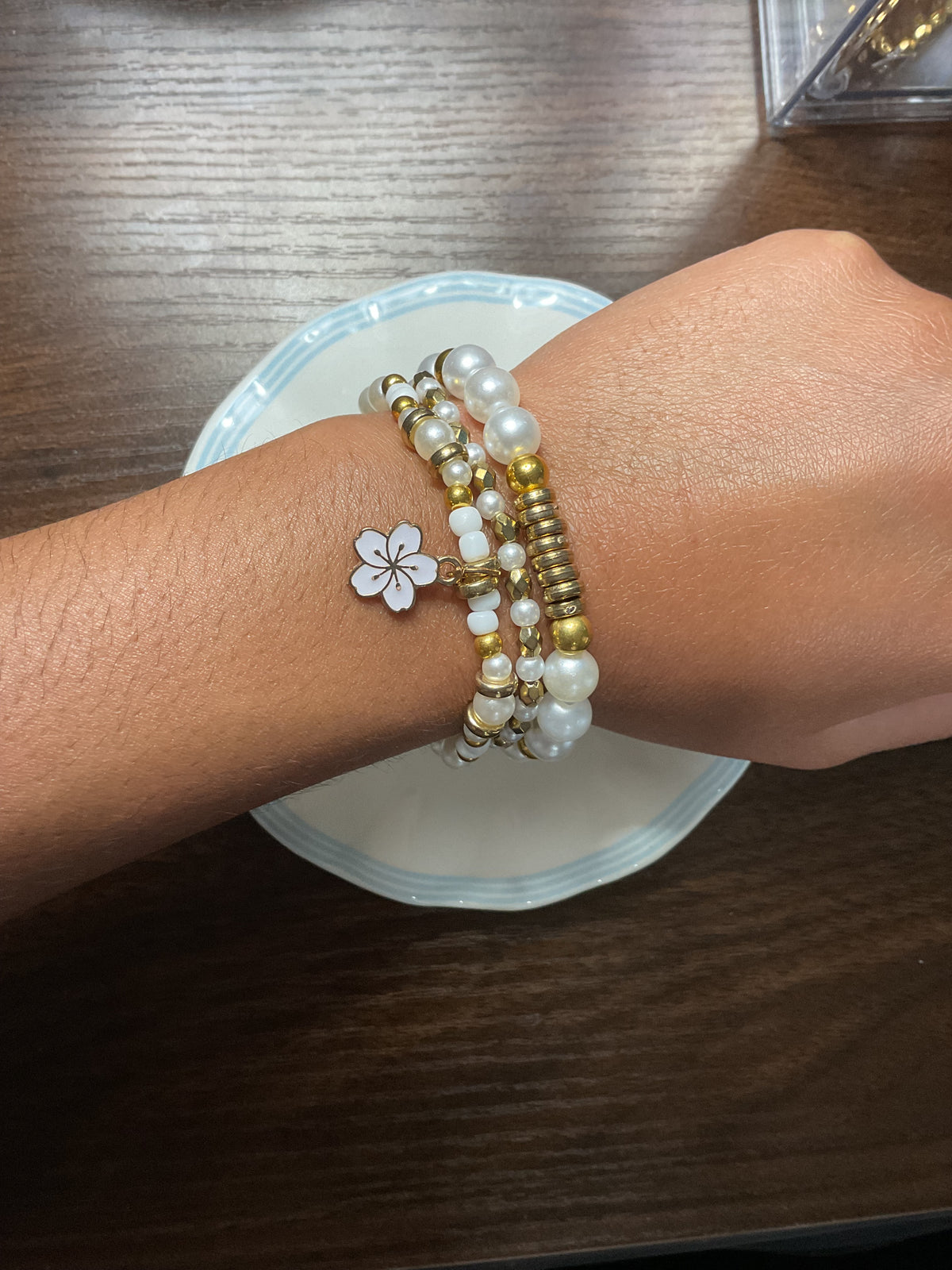 ✨flower charm bracelet bundle✨