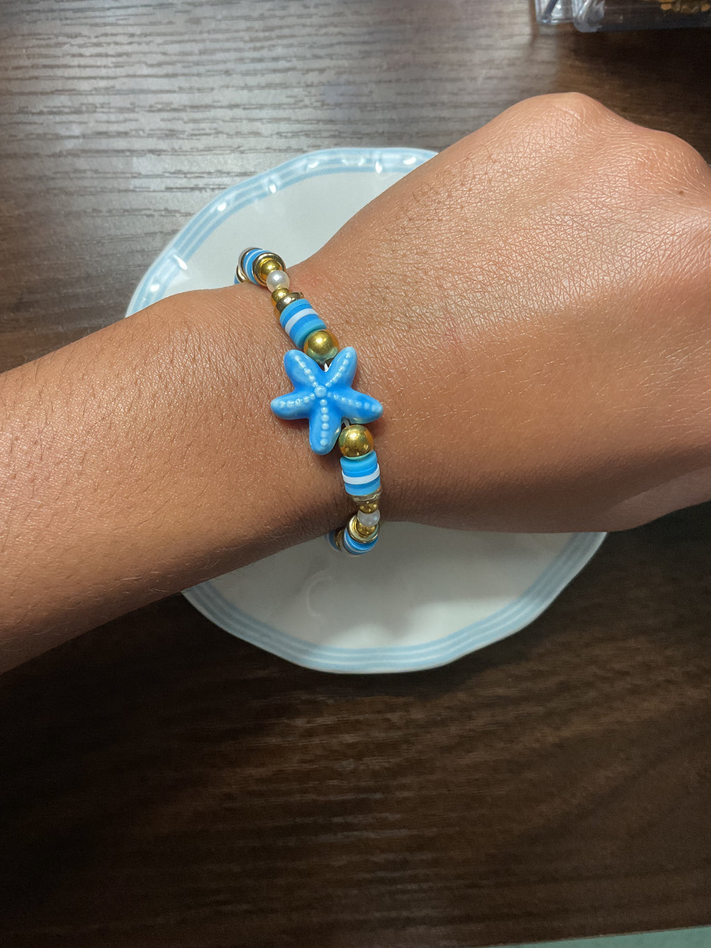 ✨starfish charm beaded bracelet✨🌊
