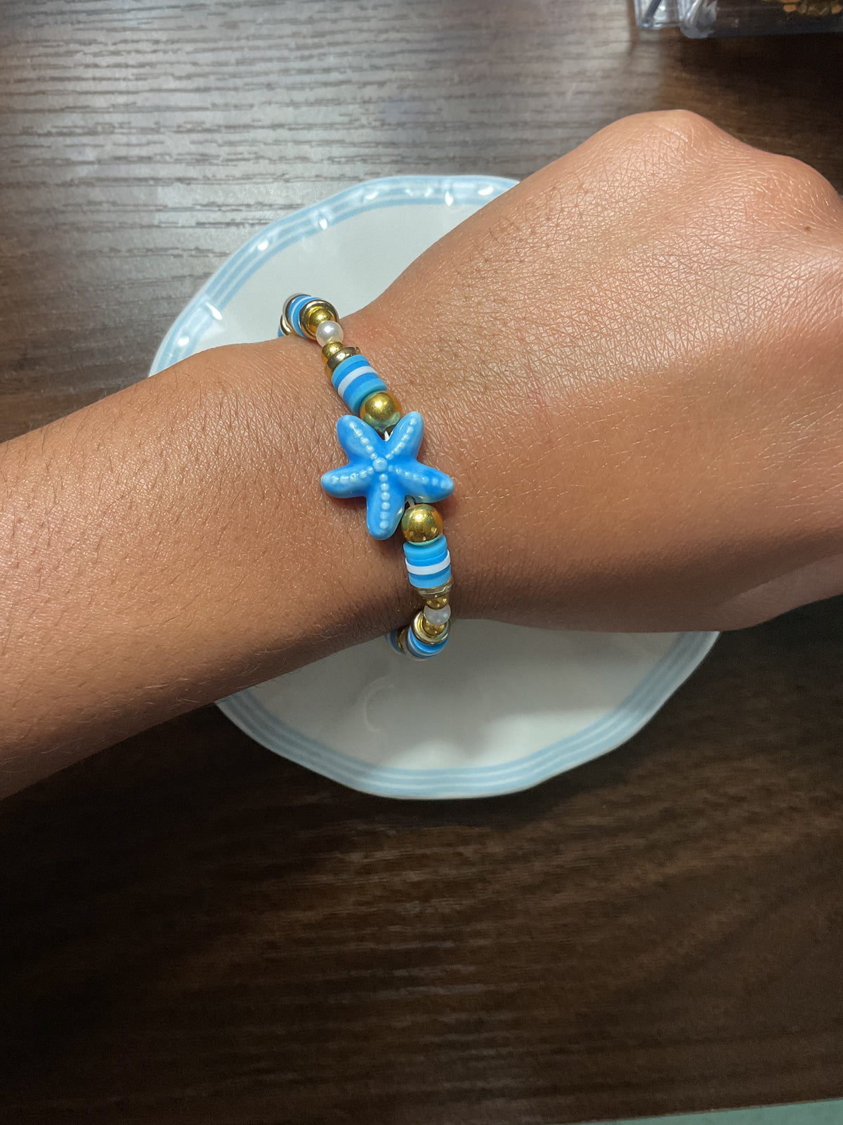 ✨starfish charm beaded bracelet✨🌊