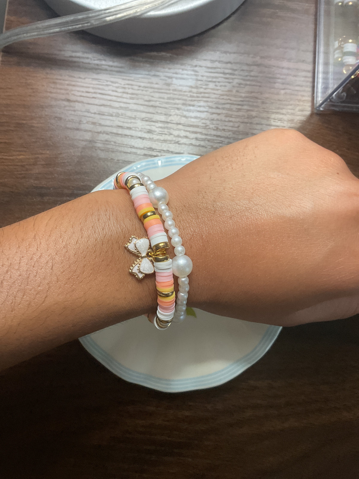 ✨bow charm bracelet bundle✨🎀