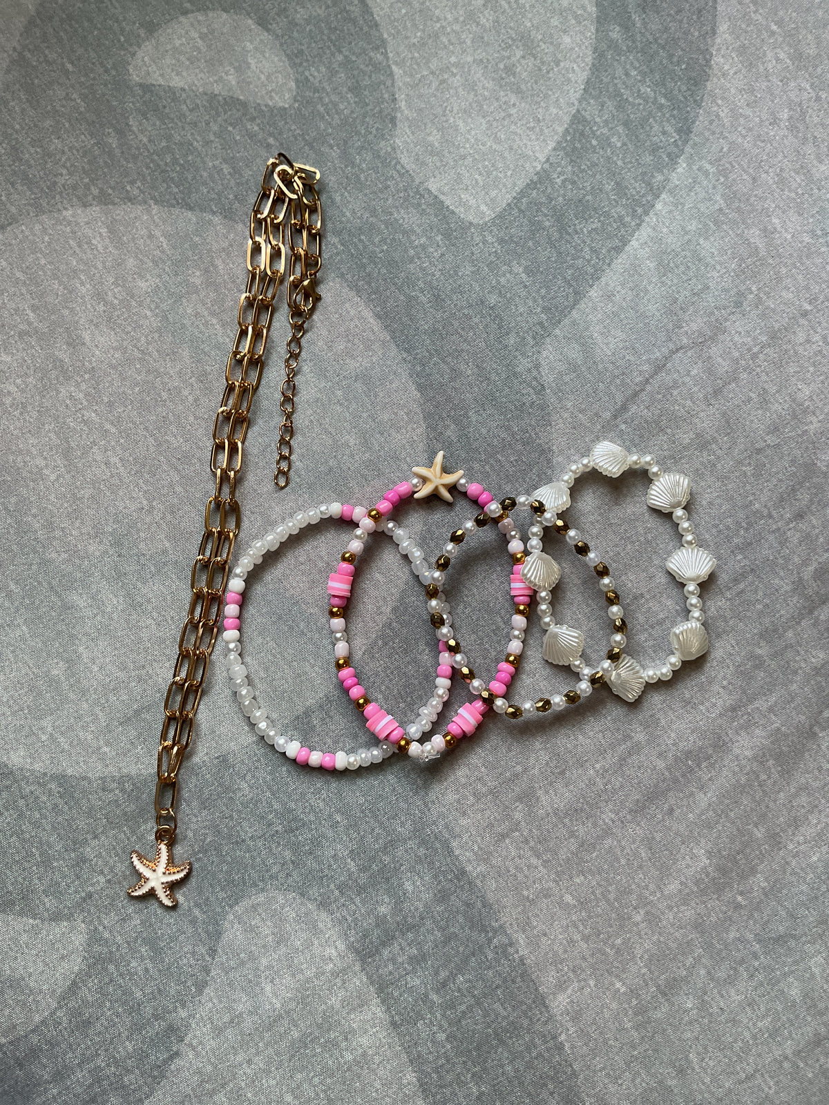 🌸pink summer jewelry bundle🐚