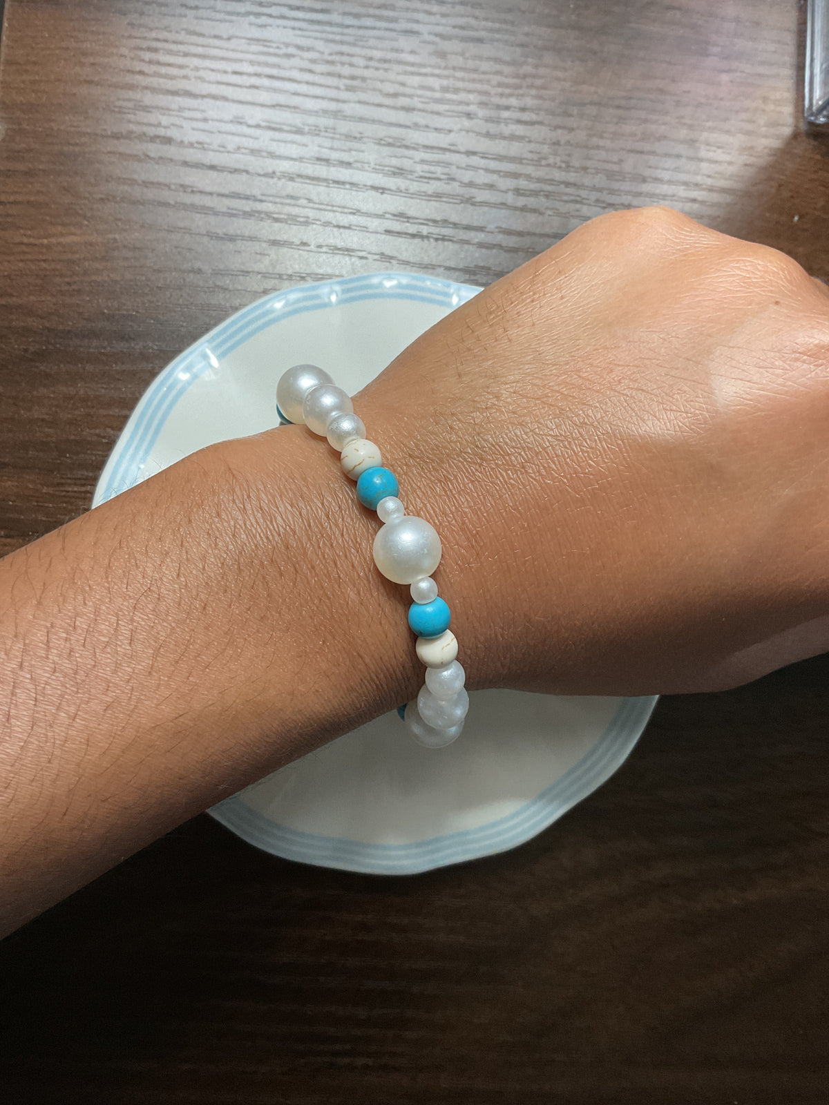 ✨handmade beachy pearl bracelet✨