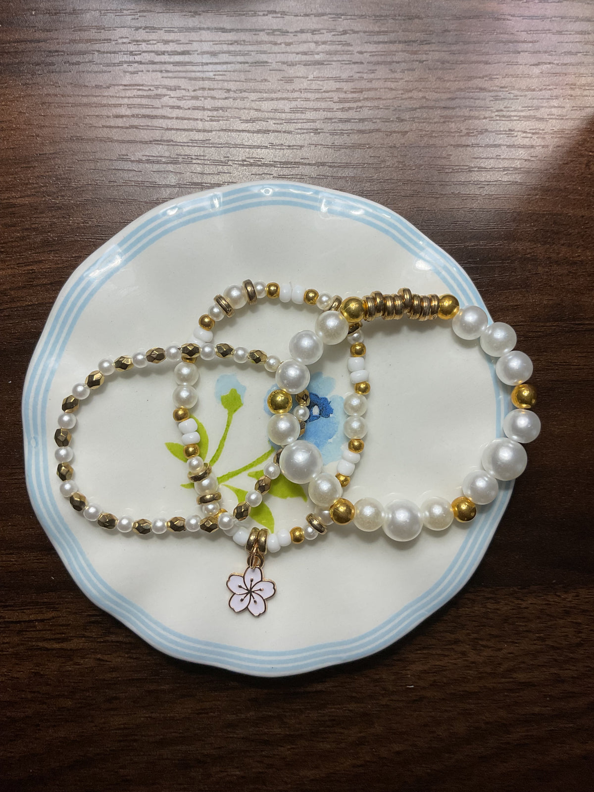 ✨flower charm bracelet bundle✨