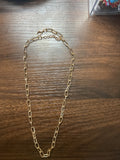 ✨gold tone paperclip necklace✨